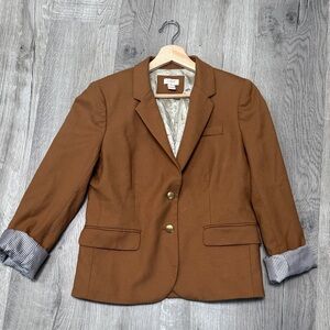 J crew Brown Tan Blazer Jacket